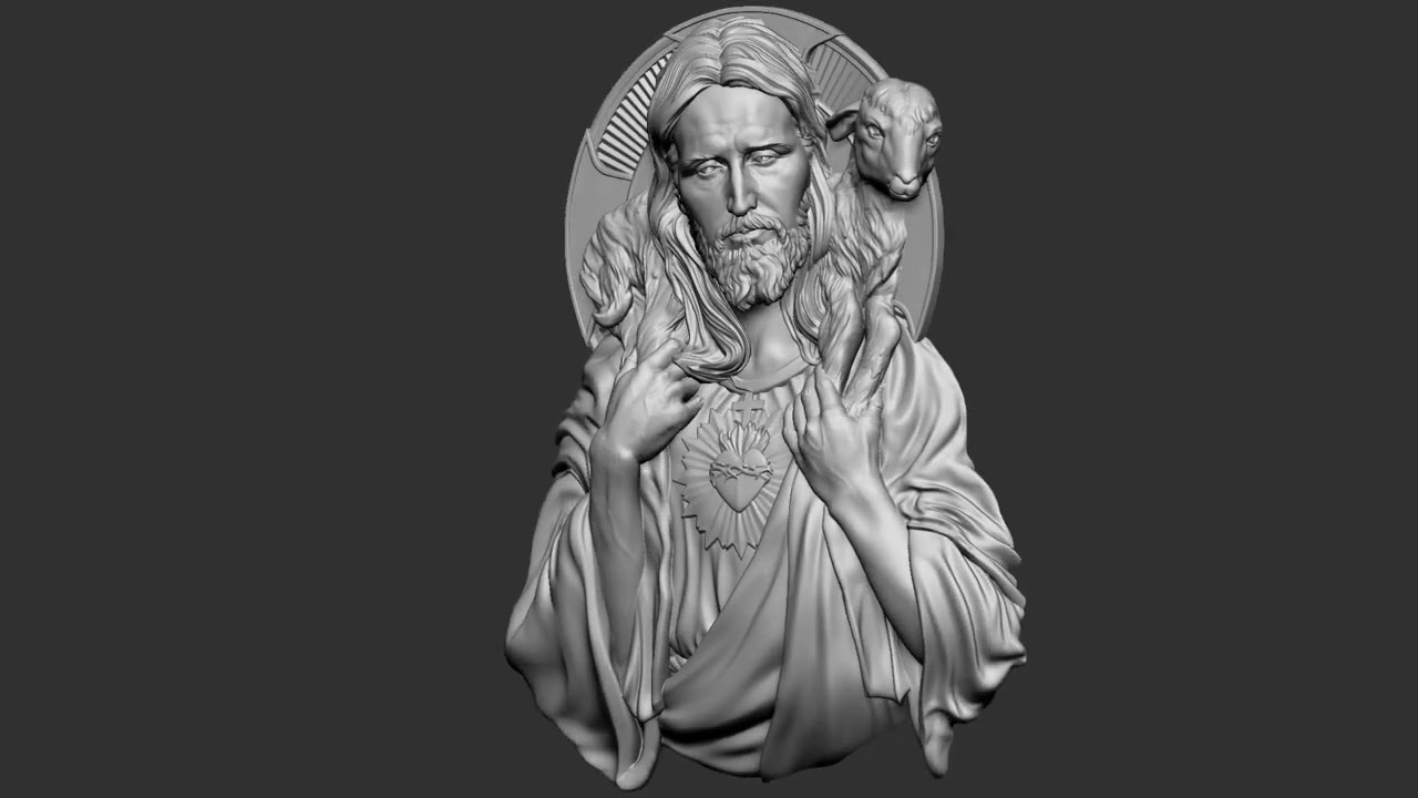 Jesus Relief 04 3D Print Model