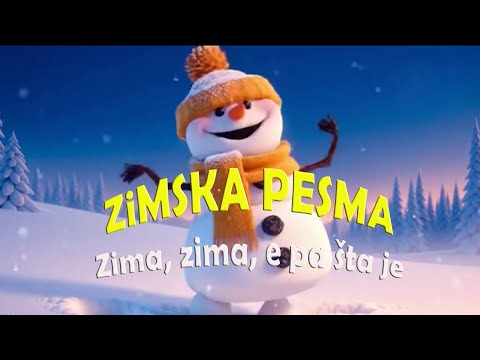 ❄️ ZIMSKA PESMA❄️Dečija pesmica o prvom snegu i zimskim radostima