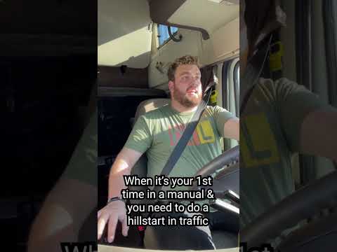 Doing your first hill start in a manual