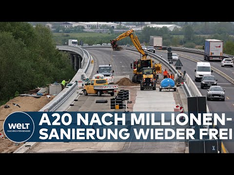 ENDLICH WIEDER FREIE BAHN: A20 rechtzeitig zur Ferienzeit fertig saniert | WELT Gute Nachricht