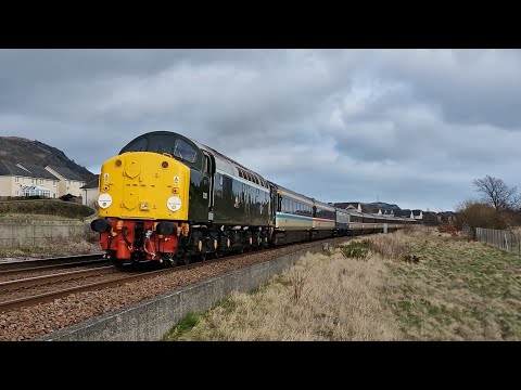 40013 'Andania' thrashes out of Burntisland