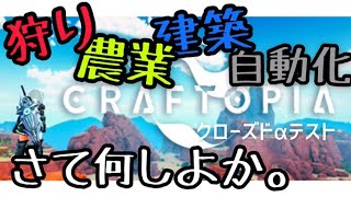 【なんか抽選当たりました】クラフトピア　クローズドαテスト