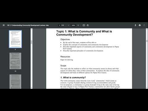 introduction to community development
