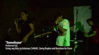 Demolisyon - SABAK, Sining Bugkos and Musicians for Peace | Live @ Sazi's Bar