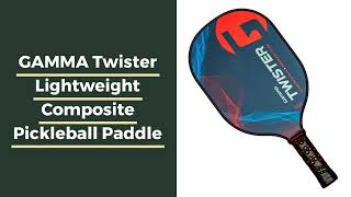 Video thumbnail: GAMMA Twister Lightweight Composite Pickleball Paddle