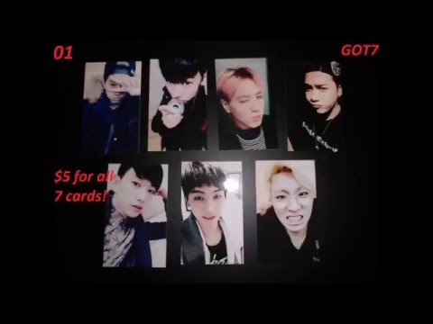 [closed!] KPOP BTS GOT7 card sets, 07 April 2016