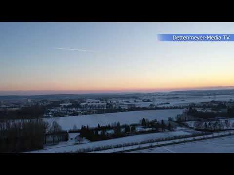 Drohnenaufnahmen Sindelfingen und Maichingen - Winterlandschaft Drohnenflug im Kreis Böblingen