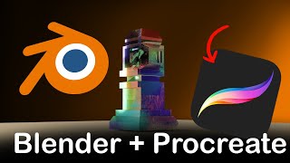How to use Procreate and Blender | Tutorial