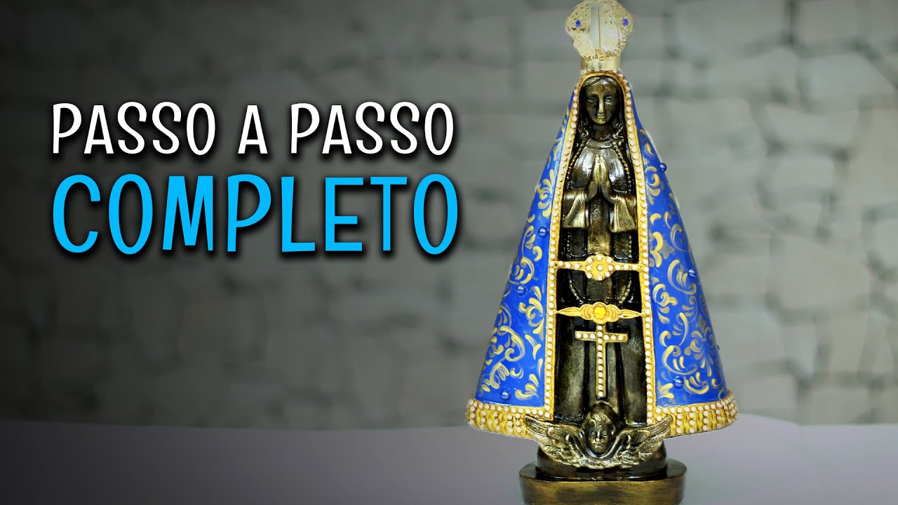 COMO PINTAR NOSSA SENHORA APARECIDA NO GESSO! ‹ Iolane Caron ›