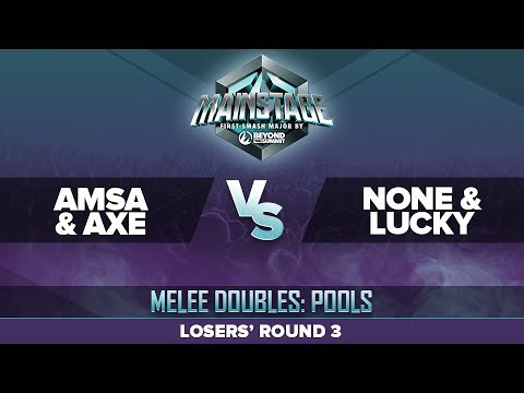 aMSa/Axe vs n0ne/Lucky - Losers' Round 3: Melee Doubles Top 16 - Mainstage