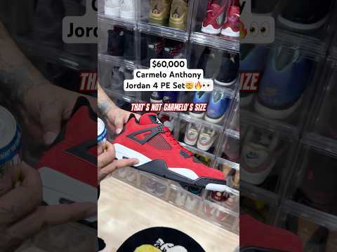 Thumbnail for $60,000 Carmelo Anthony Jordan Collection!🤯🔥 #sneakers #jordans #collector #sneakerhead #shoes by Kenny G, Travis