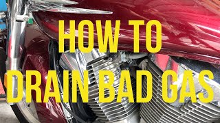 How To, Drain Bad Gas From your Motorcycle..