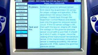 OTC Tool Guy Pegisys Direct - Hit Technician 2003 Dodge Ram 1500 4x4 5.9 Ltr. Engine P1762