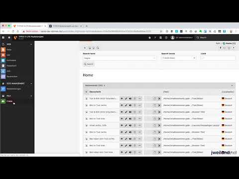 TYPO3 9 für Redakteure - 45  Suchen im Backend