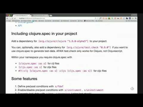 Intro to clojure.spec