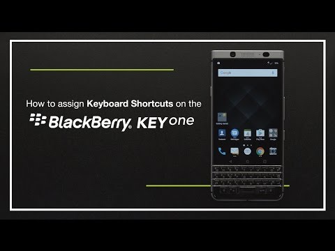 How to assign keyboard shortcuts on the BlackBerry KEYone
