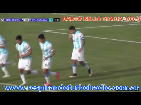 BROWN DE PUERTO MADRYN 1 - ATLETICO DE RAFAELA 1  GOL DEL TACA BIELER - RELATO MATYIAS FANTUSATTI