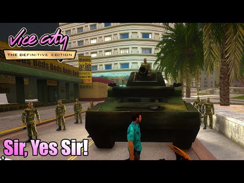 GTA VICE CITY DEFINITIVE EDITION - Mission #17 - Sir, Yes Sir! (4K 60FPS)