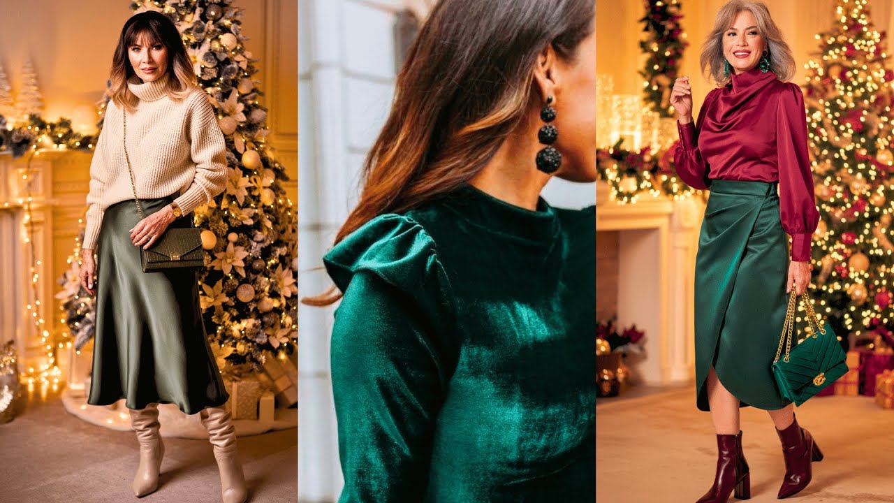 AMAZING CHRISTMAS OUTFITS WOMEN OVER 60 NEED TO TRY | Stay stylish and festive! |  Women 60+
