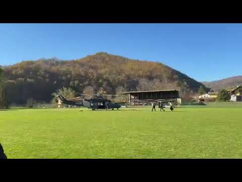 Squadre elitrasportate per raggiungere i resti dell'elicottero