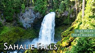 Video review of the trail around Sahalie falls with footage of it's terrain and features.
