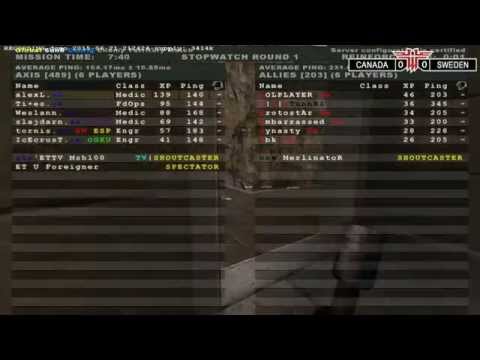 ET - CANADA vs. SWEDEN, NationsCup 2015 - Group A, Week 2 [Enemy Territory]