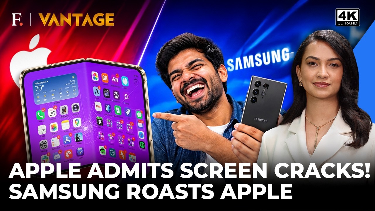 Apple Admits iPhone Duo Screen Cracks, Samsung Seizes Chance To Mock Rival With Ad | Vantage | 4K