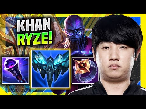 KHAN CHILLING WITH RYZE! - DK Khan Plays Ryze Top vs Teemo! | Season 11