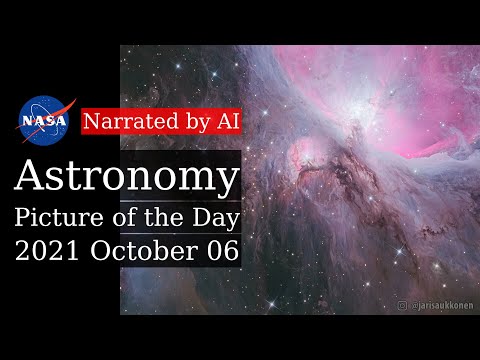 APOD: 2021-10-06 - M43: Streams of Orion (Narrated by Salli)