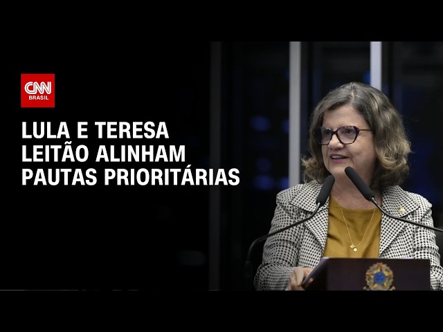 Lula e Teresa Leitão alinham pautas prioritárias no Senado | CNN PRIME TIME