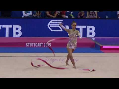 Lucia CASTIGLIONI (SMR) ribbon - 2015 Stuttgart worlds Qualifs