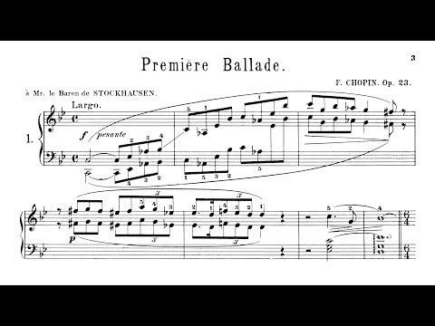 Chopin Ballade No.1 with SCORE - P. Barton FEURICH 218 piano