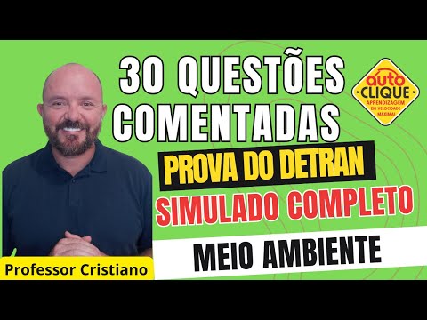 PROVA DETRAN COMENTADA MEIO AMBIENTE  - PASSAR DE PRIMEIRA - #provadetran #simuladodetran2025