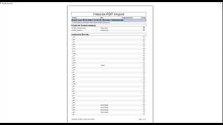 Projekt Import PDF - Import