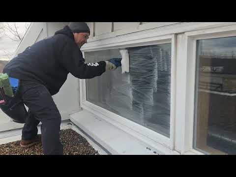 Remove hardwater stains from glass, basic as it gets