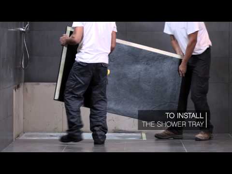 GB-BANOS 10-SOLIDSTONE SHOWER TRAY FLAT TO FLOOR