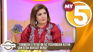 “O‘zimizning gap” | Mavluda Ahmedova: “Turmush o‘rtog‘im 50 yoshimdan keyin san’atga ruxsat berdi”