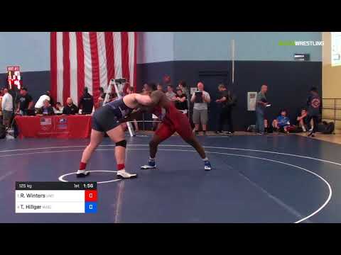 2018 FS WTT Challenge/UWW Juniors 125 Quarter-Finals - Robert Winters (UNC) Vs. Trent Hillger (Wis