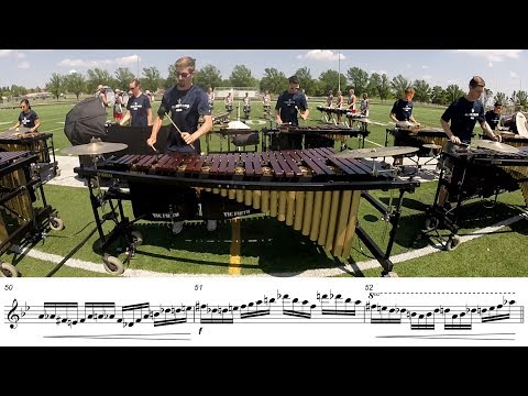 2017 Blue Stars Front Ensemble (Marimba) - LEARN THE MUSIC to "Star Crossed"