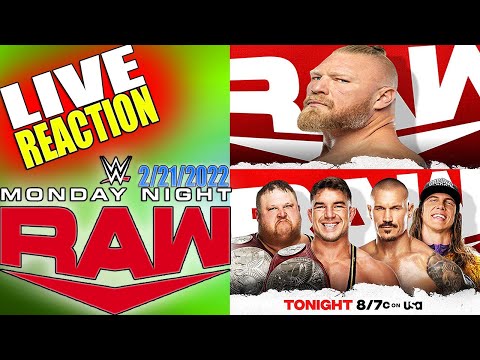 🔴 WWE Monday Night RAW Live Stream February 21st, 2022 - Full Show LIVE REACTION & WATCH-ALONG