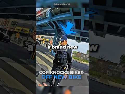 Cop KNOCKS Biker Off His BRAND-NEW Bike! 😱 @ot7._j0el
