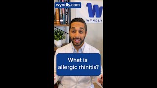 What is allergic rhinitis and how do you treat it? #shorts