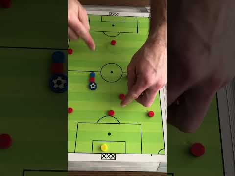 9v9 (3-2-3) Center midfielder positioning. (Offense)