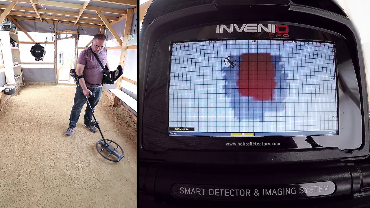 Invenio Dedektör - 40cm Çapında 8mm'lik Demirden Yapılmış Karenin Tespiti