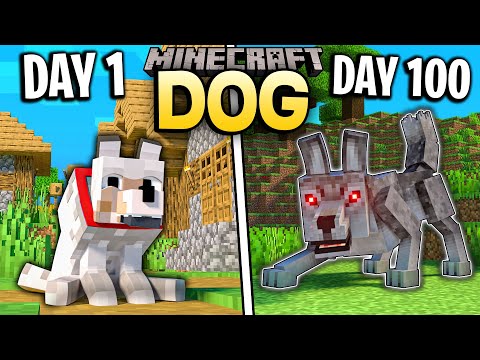 I Survived 100 Days as a DOG in Minecraft