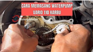 How to install a water pump on a Vario 110 carburetor or Vario 110 Techno carburetor