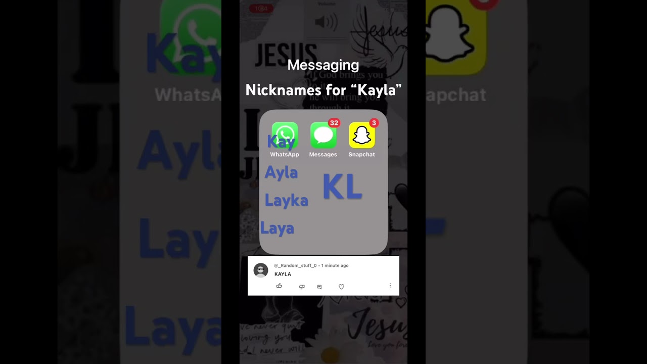 What is a nickname for Kayla?