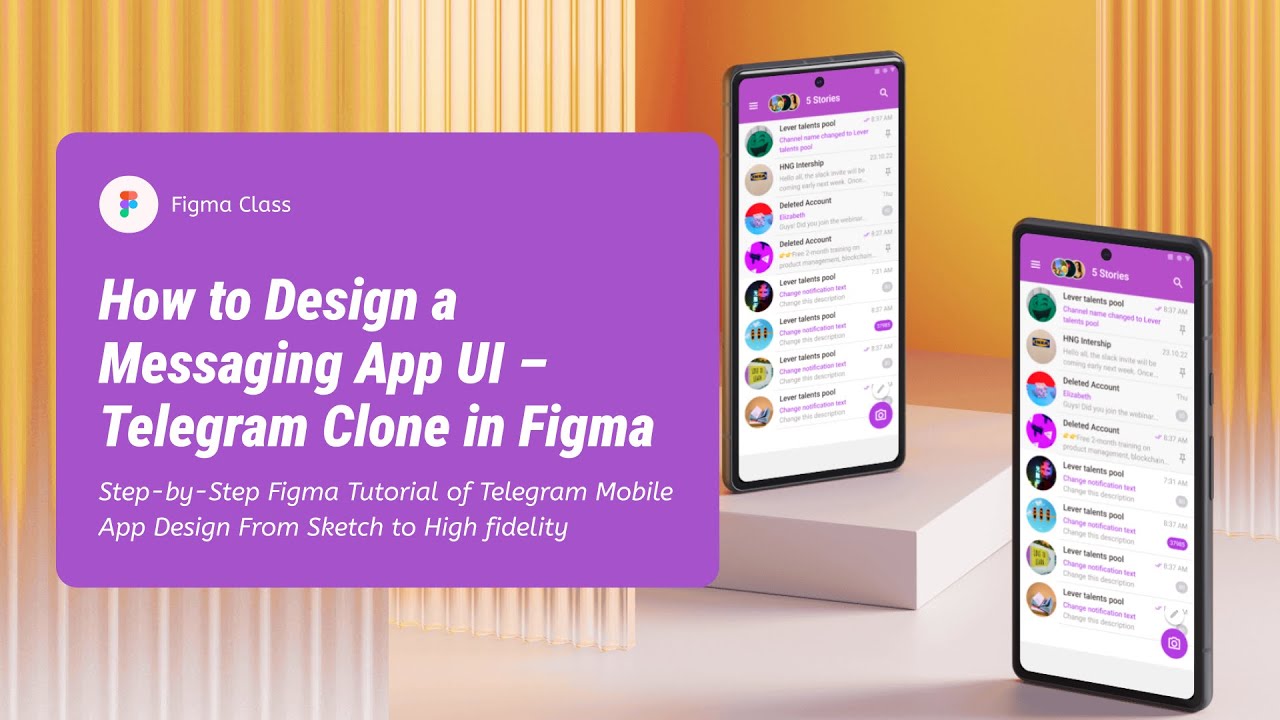 How to Design a Messaging App UI—Telegram Clone in Figma
