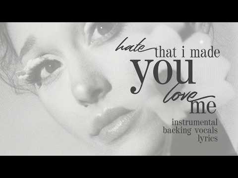 Ariana Grande - hate that i made you love me (instrumental/backing vocals/lyrics - Karaoke)