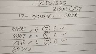 PREDIKSI HK 17 OKTOBER 2026 | HK POOLS MALAM INI | RUMUS HK POOLS MALAM INI